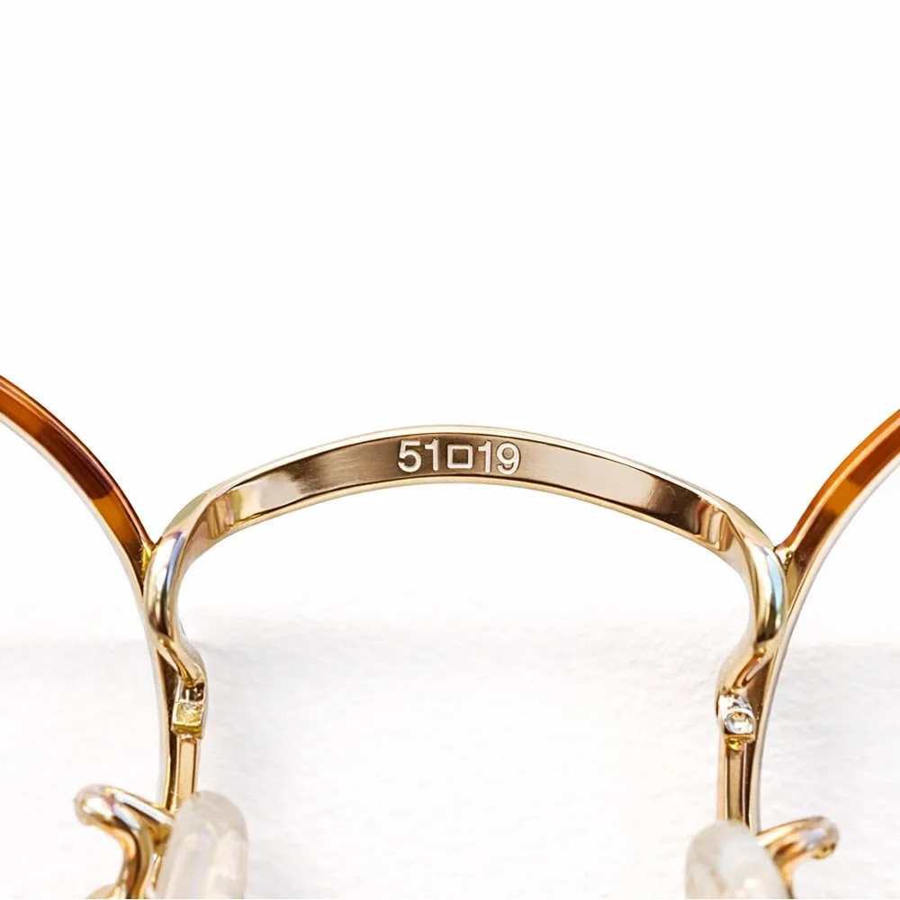 Tura Vintage Round Frames MOD 247 Gold Tortoise